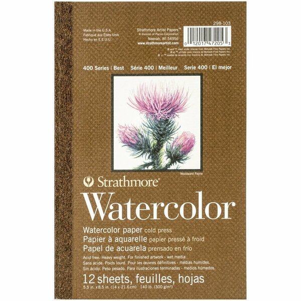 Strathmore 140# -WATERCOLOR PAPER PAD 298103